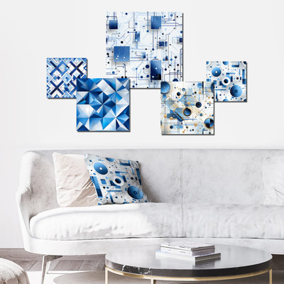 Daberath - Geometric Wall Art Set Of 5
