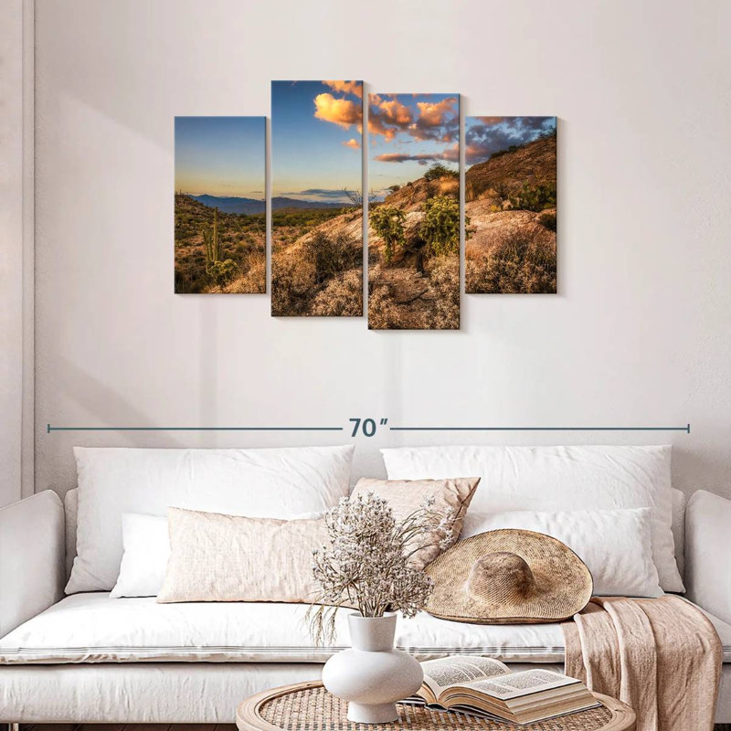 Désert de cactus Alvord Saguaro Park, H 27 po x l 43 po