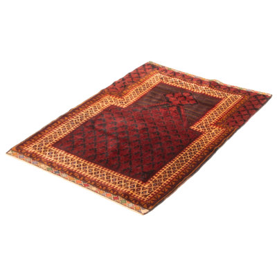Tapis bourgogne Teimani 3 pi 3 po x 4 pi 9 po