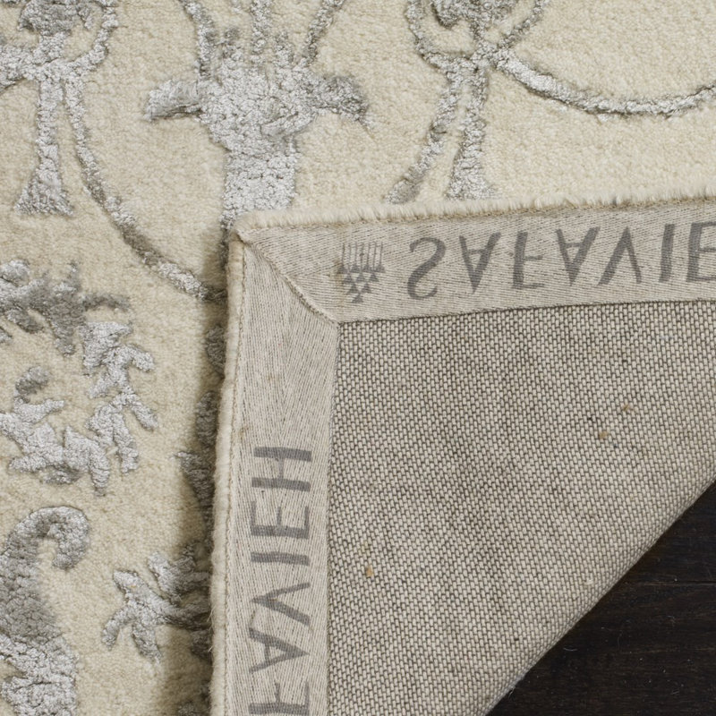 Shillington Hand Tufted Wool, Viscose Floral Rug, Rectangle 2' x 3'