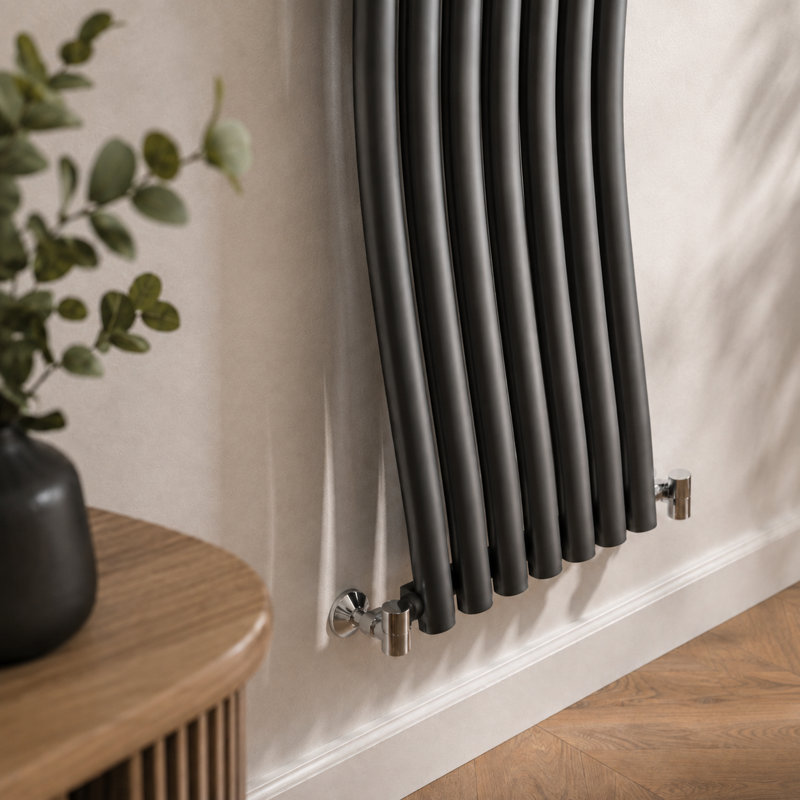 Vertical Designer Radiator, Grey