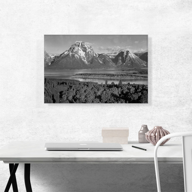 «Mount Moran Grand Teton National Park Wyoming» par Ansel Adams - reproduction de photo sur toile tendue