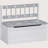 Toy Box, Storage Bench With Large 27 L Interior, Bench Seat With Storage