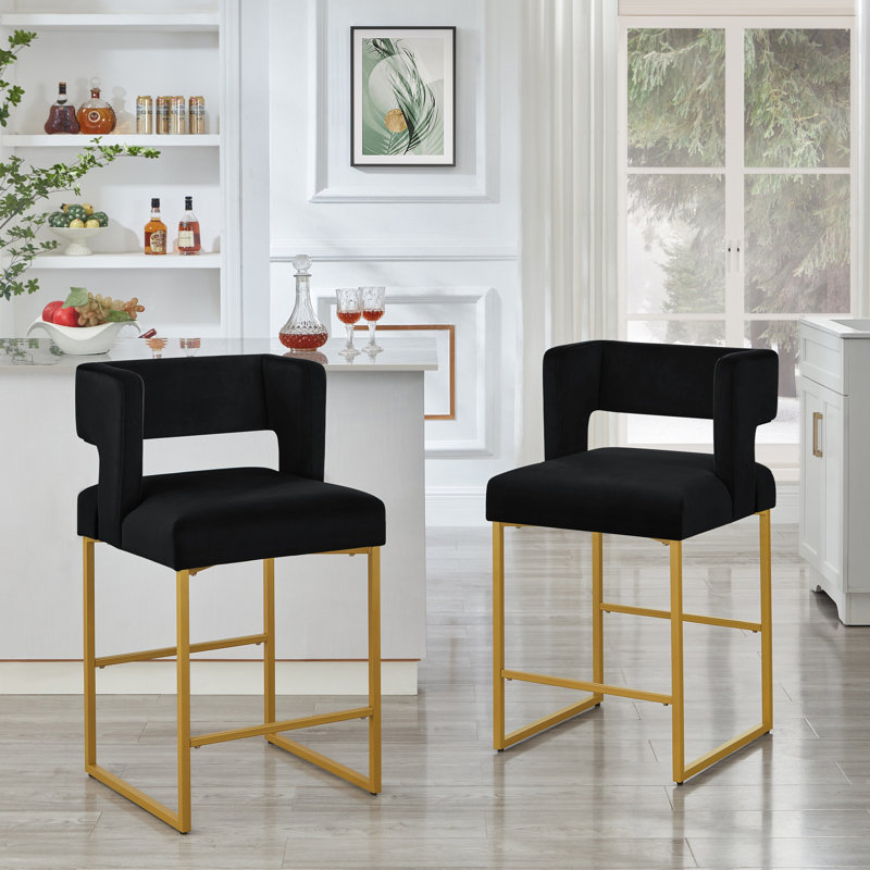 Tabouret de comptoir Colamaio 26, Noir