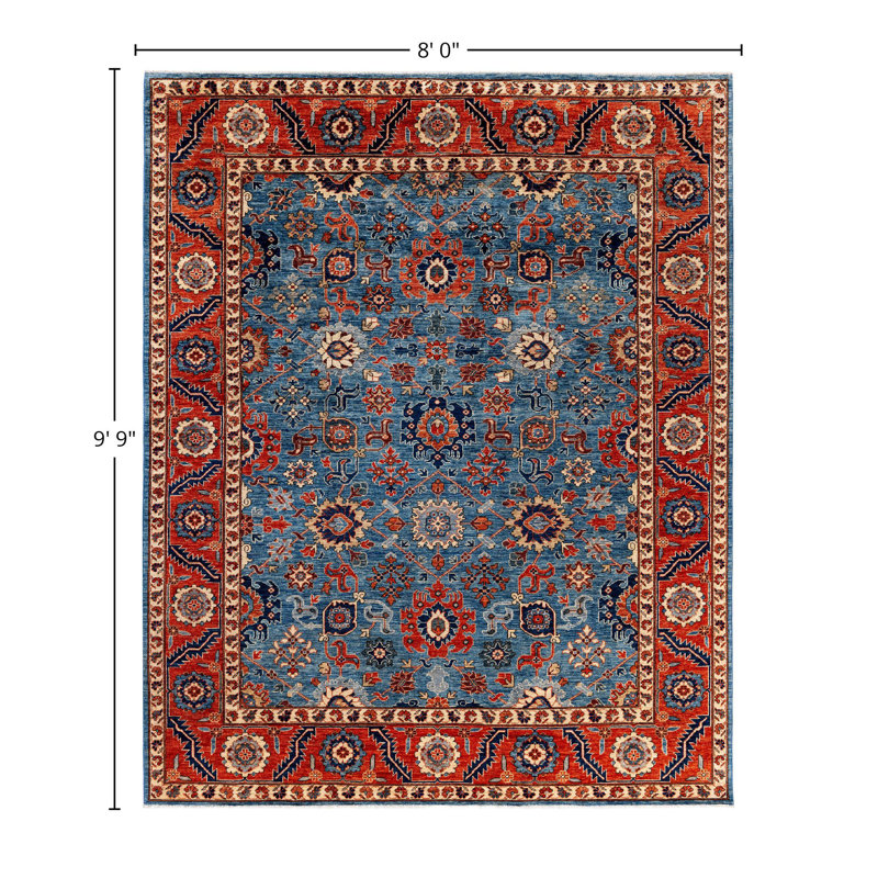 Serapi One-of-a-Kind 8' 0" X 9' 9" Hand Knotted Area Rug