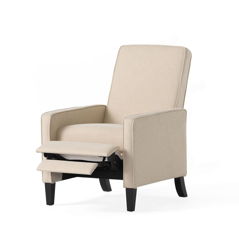 Chaise à dossier minimaliste en tissu beige Minimalist