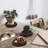 Wood Candle Holder Farmhouse Decor Wooden Pillar Candles Tray For Table Centerpiece Small Decorative Tray Riser Round Wooden Plate Pedestal Stand For Coffee Table For Christmas Decor Mu