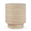 Mckenna Outdoor Concrete 24" Round End Table Travertine