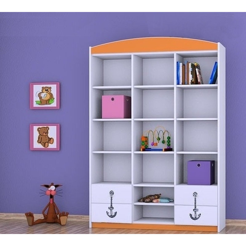 Elsa 183cm H X 132cm W Kids Cube, Orange