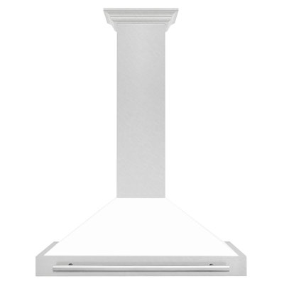 Hotte murale en acier inoxydable satiné convertible 36 po ZLINE Autograph Edition