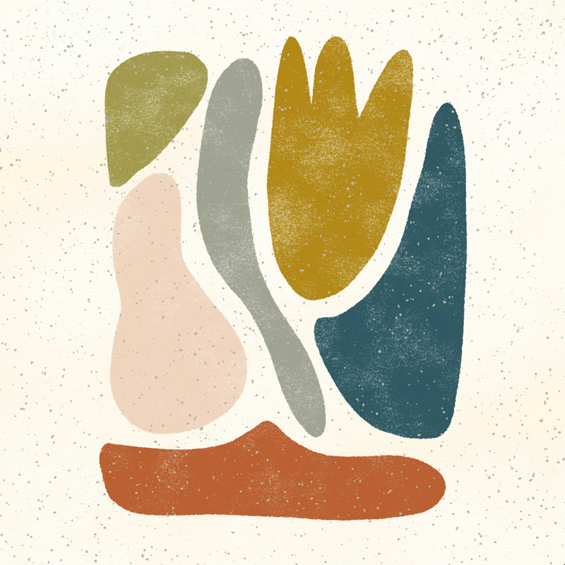 Pauline Stanley Blob Shapes, H 20 po x l 20 po
