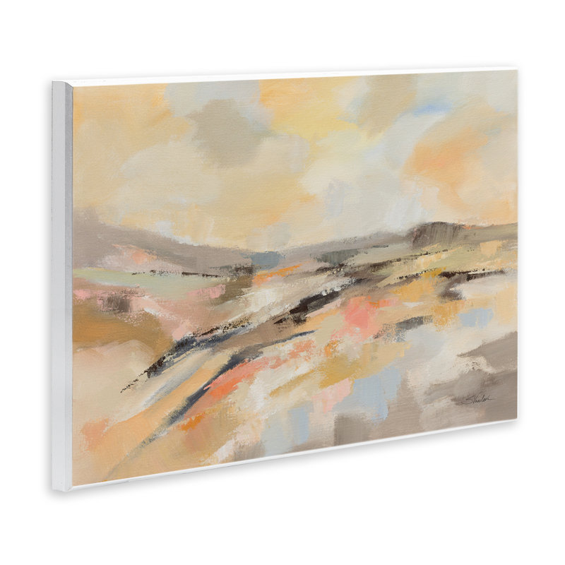 Plaque murale Sunlit Riverside Warm Tones, design par Silvia Vassileva, H 10 po x l 15 po