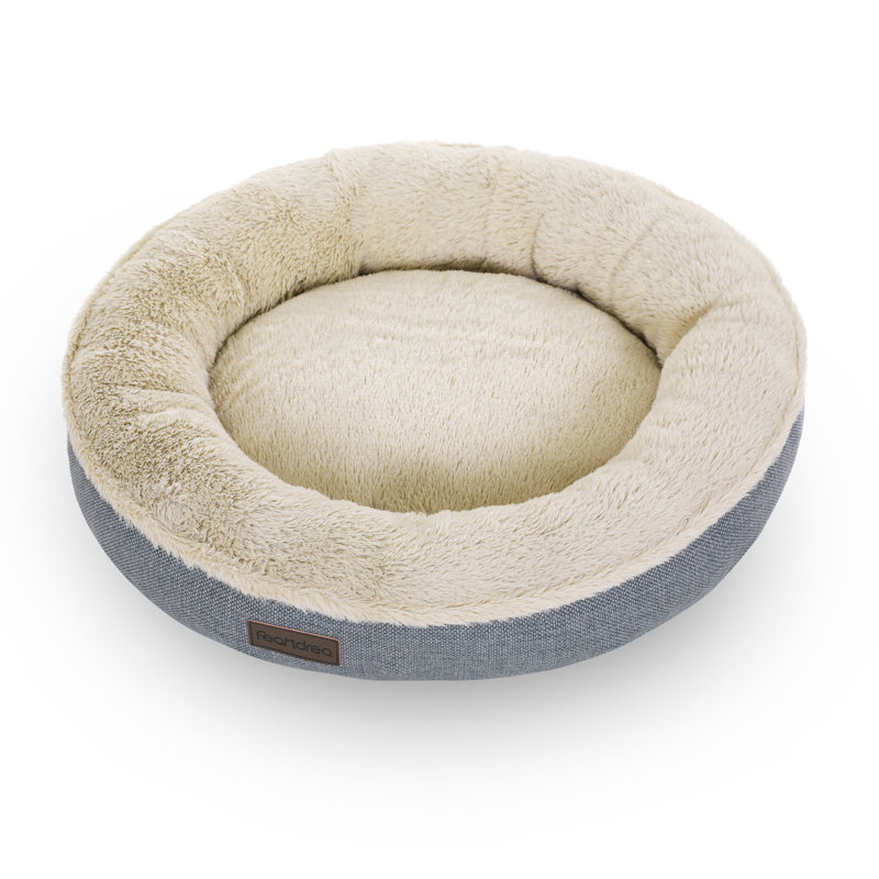 Orthopedic Polyester Pet Bed, 12cm H x 55cm W x 55cm D, Light Grey