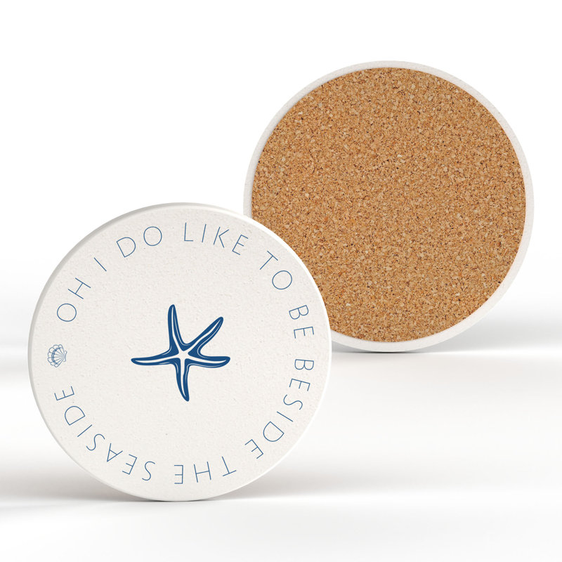 BEACH STARFISH 1 COASTER 100X100, Minimalist Starfish