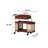 32.28"Brown Solid Wood boxwood Coffee Table