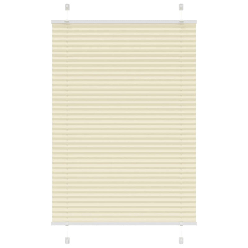 Room Darkening Pleated shade, Cream, 90cmW x 150cmL