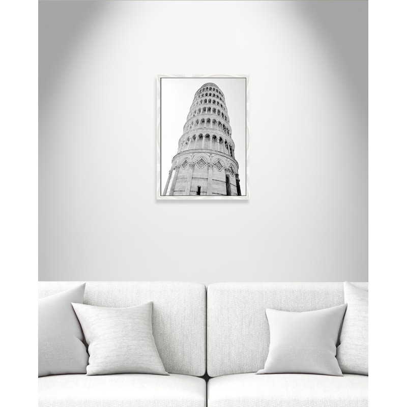 Iconic City Collection "Pisa" par Natalie Carpentieri, Cadre photo blanc, Non, H 23 po x l 17 po x P 0,75 po
