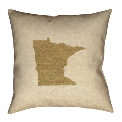 Coussin extérieur Katelyn Smith Minnesota Outline