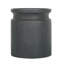 Table d'appoint cylindrique en bois noire D14x16 "