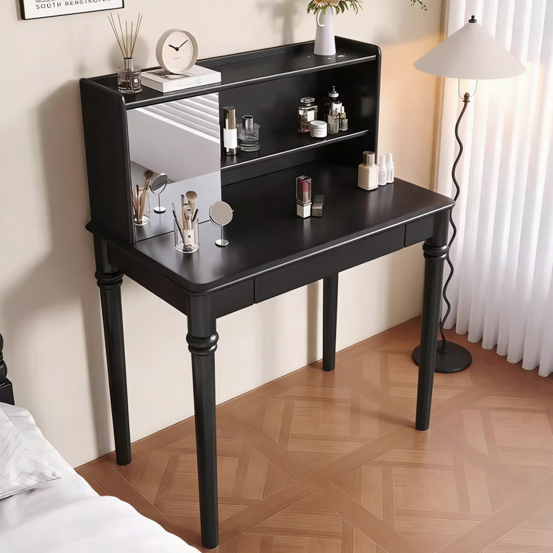 Bureau de maquillage rétro de style français, Noir