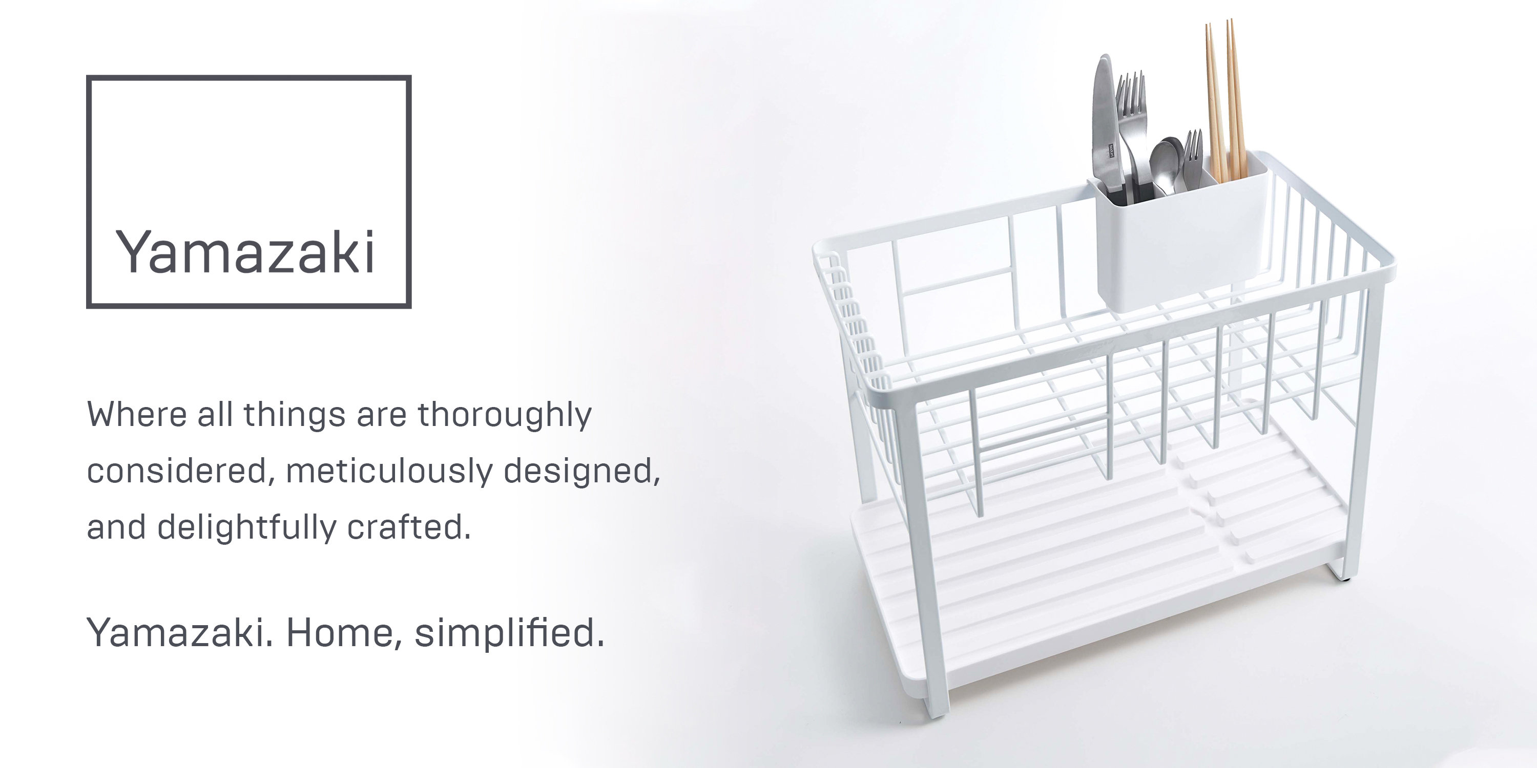 Yamazaki USA Yamazaki Home Self Draining Tray Drying Board, Dish Drainer Mat, Silicone