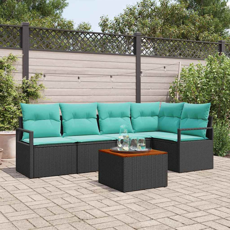 Ensemble de canapé de jardin avec coussin 6 pièces vidaXL