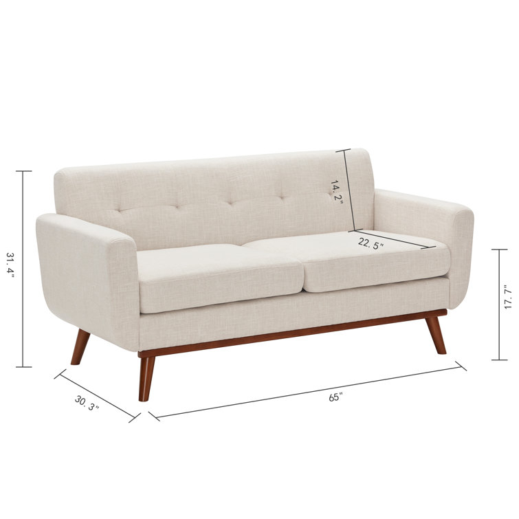 Carmencita 65" Square Arm Loveseat