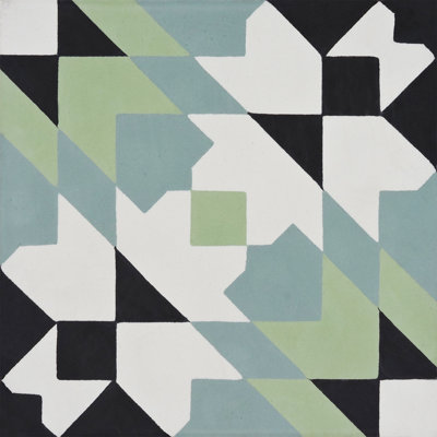 Reno 8" x 8" Cement Patterned Wall & Floor Tile