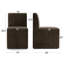 Fauteuil d'appoint rembourré avec roulettes Danielson-129753500