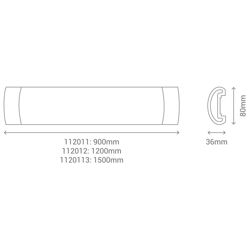 Fairgrove LED Flush Mount, 3.6cm H x 90cm W x 8cm D