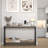 Console Table, Entryway Table With Storage, Industrial Sofa Table With V Design, 2-Tier Narrow Console Table-537844812-549872531