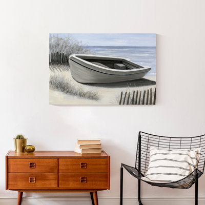 " Shored Up Boat " Painting Print