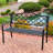 Farrelly Decorative Lattice Cast Iron 2-Person Outdoor Garden Bench