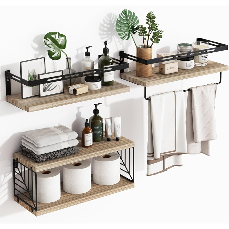 Floating Shelf, Rustic Brown