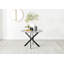 Modern Chrome and Concrete Effect Contemporary Dining Table & 6 Luxury Faux Leather Dining Chairs-912006429-911999344