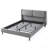 Upholstered Wingback Bed-63519497-63519496