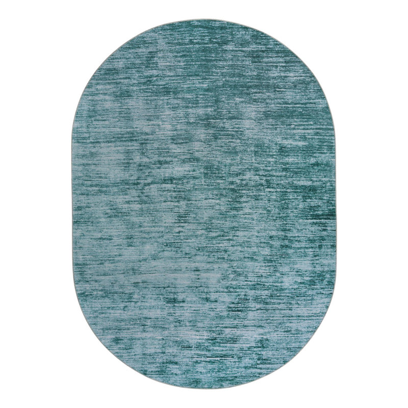 Tapis bleu Montalvo, Ovale 7 pi 6 po x 10 pi 6 po