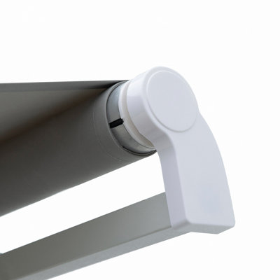 Patio Retractable Awning, Manual Exterior Sun Shade Deck Window Cover,Sunshade Conapy