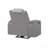 Duran Gray Power Recliner With Power Headrest And LED Light-1704038941