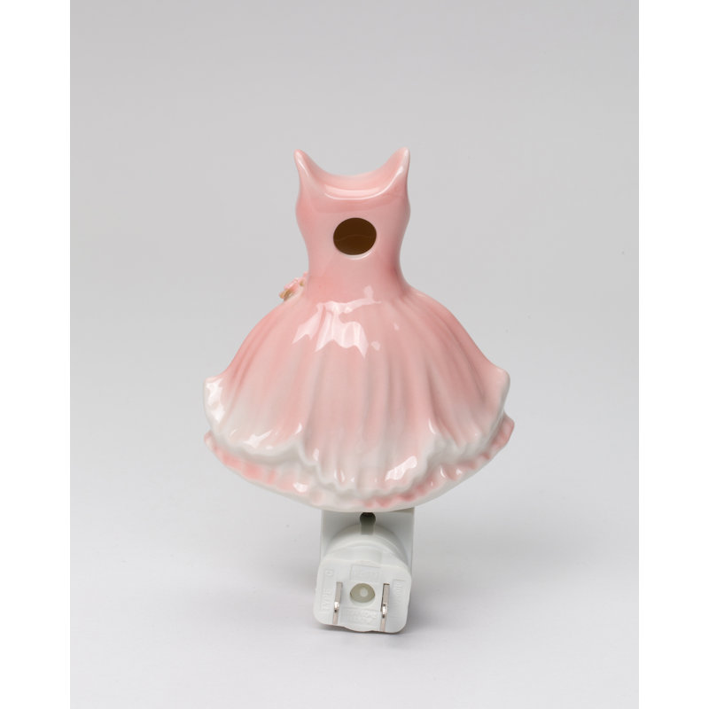 Veilleuse rose avec ballerine
