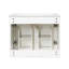 Wall-Mounted Bathroom Vanity with Ceramic Sink, Radar Sensor Light & Storage