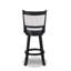 Tabouret de pub rotatif 2 pièces à hauteur de comptoir et siège rembourré en tissu