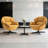 Upholstered Tufted Swivel Accent Chair-943064302