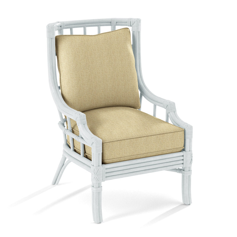 Fauteuil large 28,5 po Seville, Performance beige sucre; 0863-93, Blanc givré