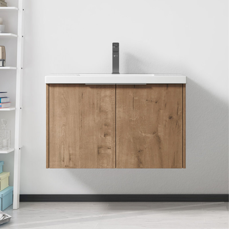 Soft Close Doors Bathroom Vanity With Sink,30 Inch For Small Bathroom,30X18 (KD-Packing), 30"