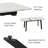 47.1"-63.1" Extendable Dining Table For 4-8 People,Faux Marble MDF Kitchen Table 
