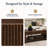 Abdel 39.4" W Mid Century Modern Rectangular Coffee Table-551208163