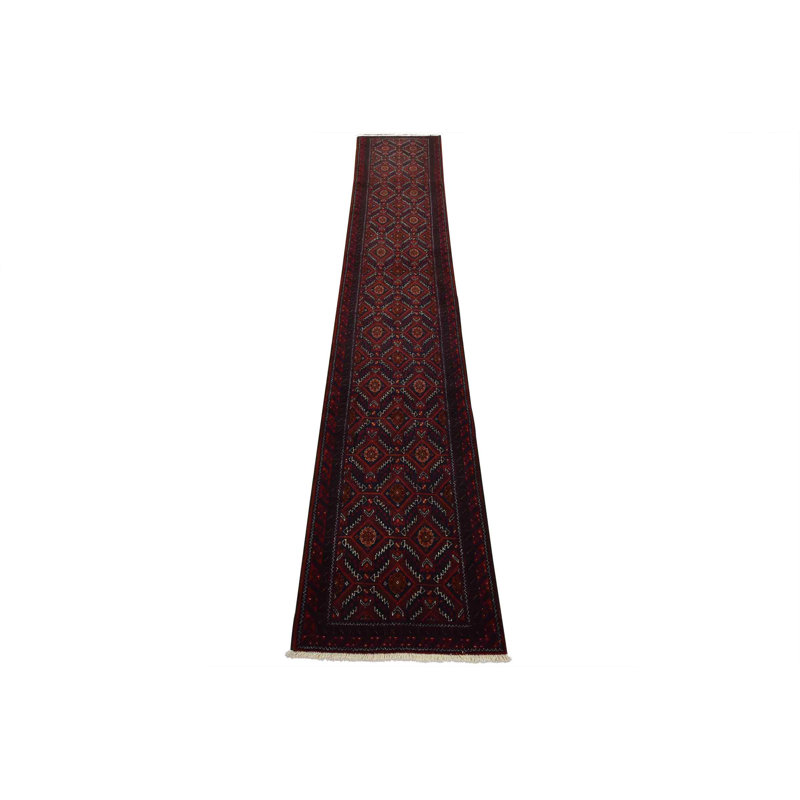 Tapis de style tribal noué à la main bleu Baloch
