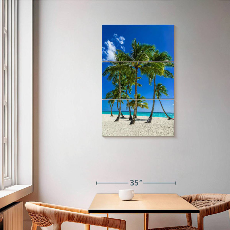Gillard White Sand Gillard Palms, 57" H x 36" W