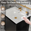 Meuble-lavabo de 24 po avec lavabo, structure autoportante pour la stabilité, portes à fermeture douce pour un fonctionnement silencieux, finition en chêne élégant pour une esthétique moderne (lavabo blanc)-303492352-303492353